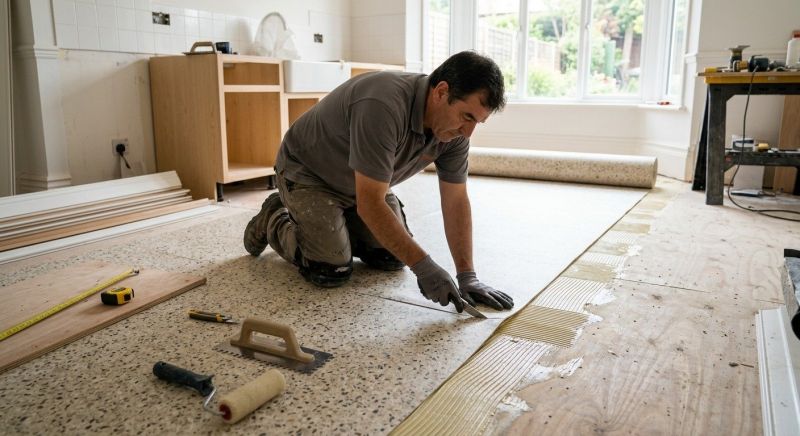 Linoleum Floor Installation in Derry, NH