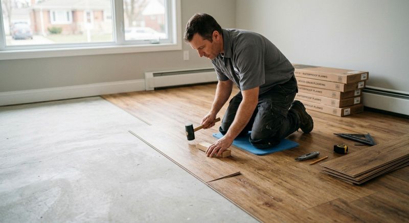 Linoleum Floor Installation in Dover, NH