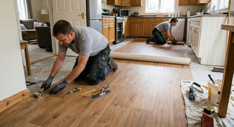 Linoleum Floor Installation in Amesbury, MA