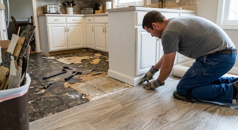 Linoleum Floor Installation in Amesbury, MA