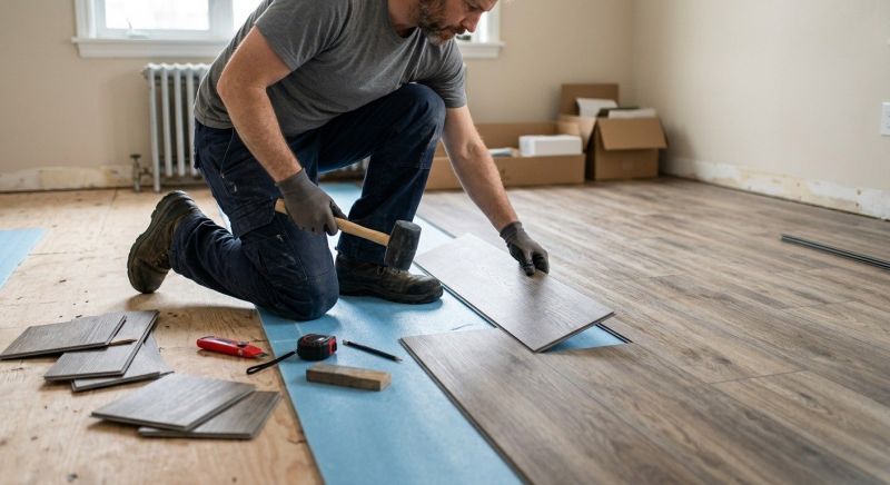 Linoleum Floor Installation in Reading, MA