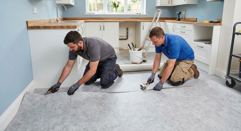 Sheet Linoleum Installation in Amesbury, MA