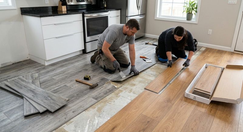 Vinyl Floor Replacement in Amesbury, MA